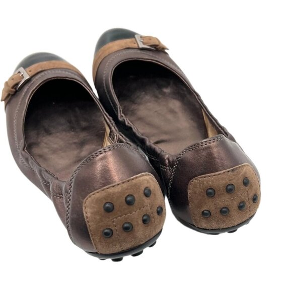Tod's Leather Ballet Flat Shoes - Picture 4 of 7